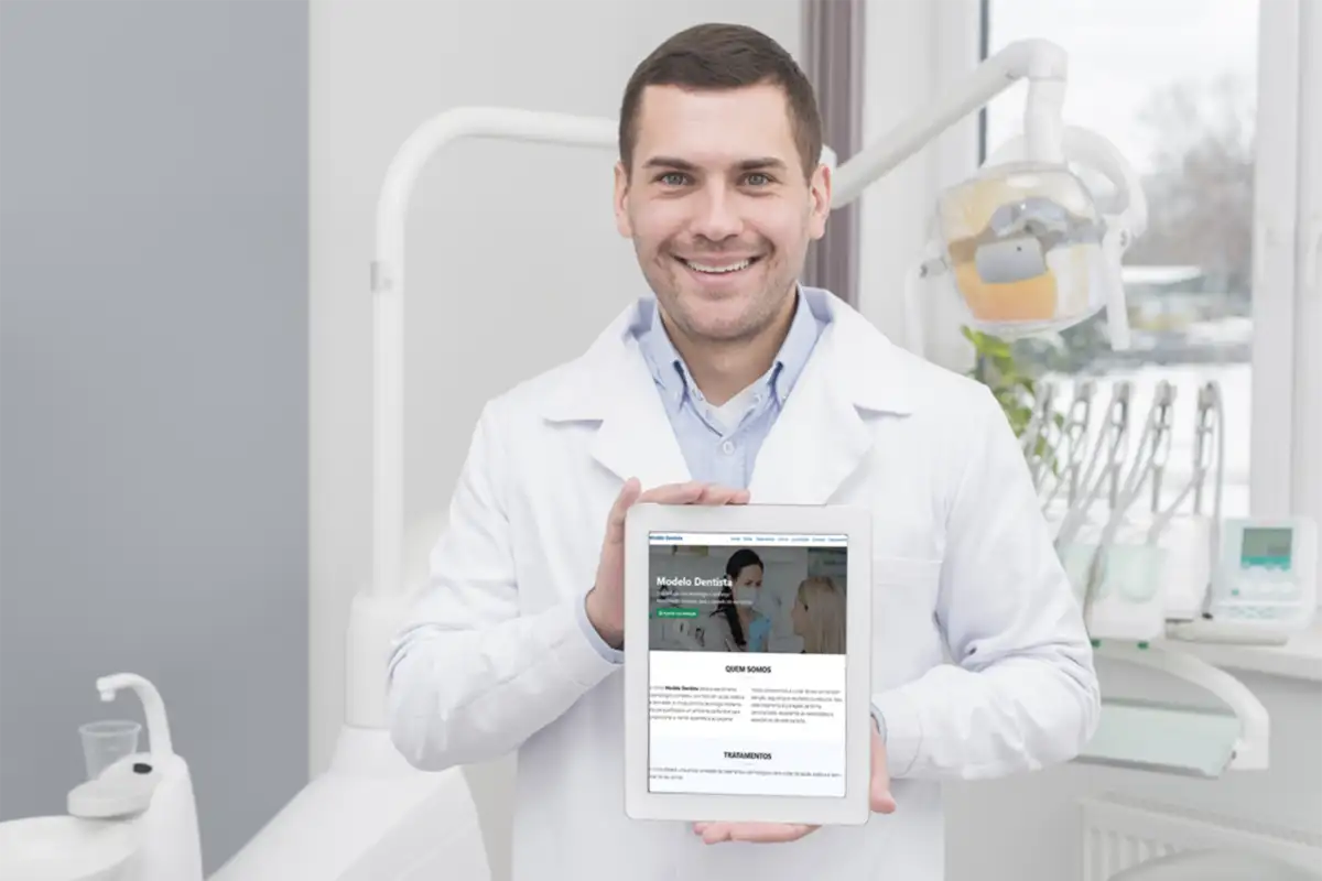 Clínica odontológica utilizando Landing Page para apresentar serviços e agendar consultas