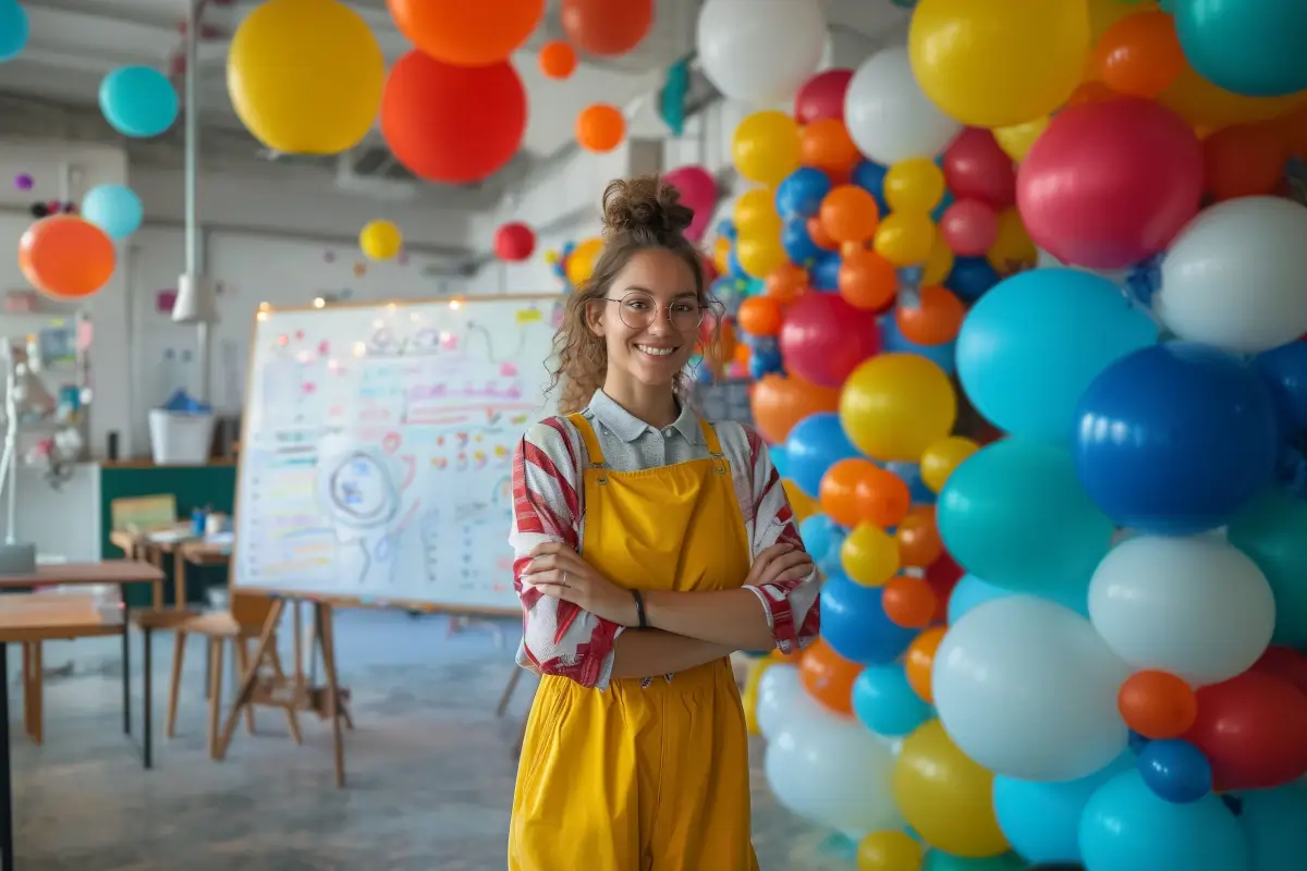 Portfólio de decoração exibido em site moderno